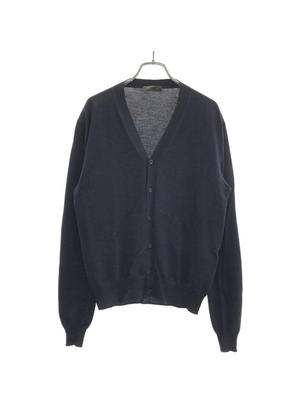 Prada Wool Knit Cardigan Navy 48